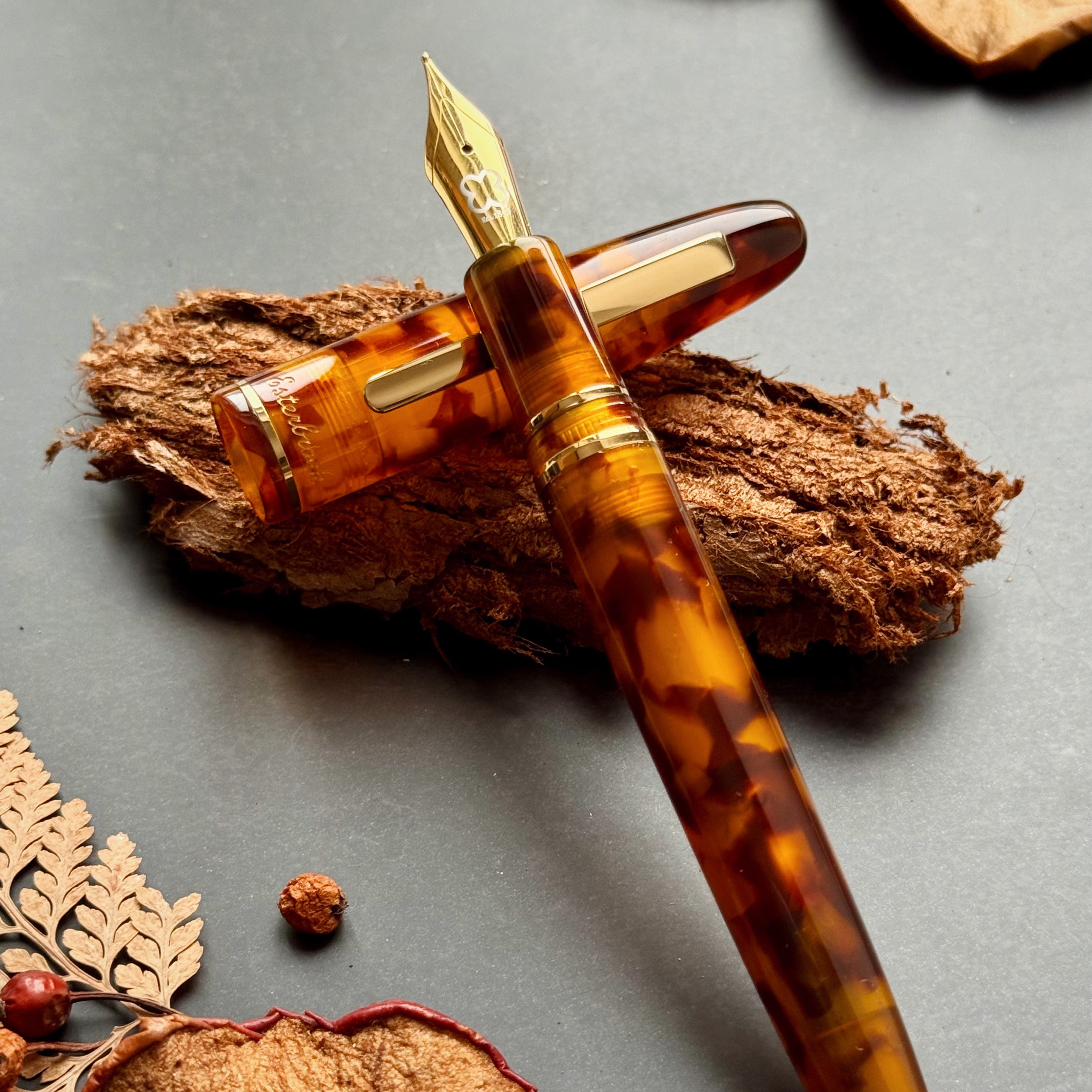 Amber Tortoise Estie - Specialty Nibs