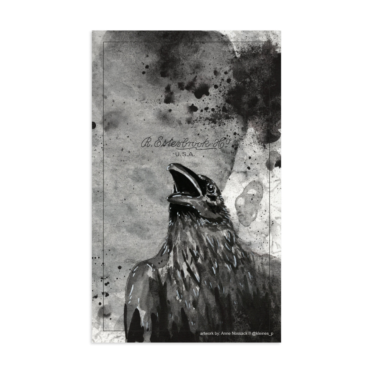 Raven-Themed Blotter Paper