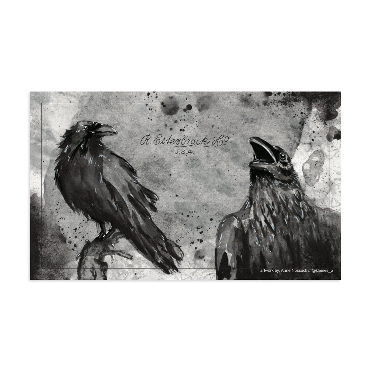 Raven-Themed Blotter Paper