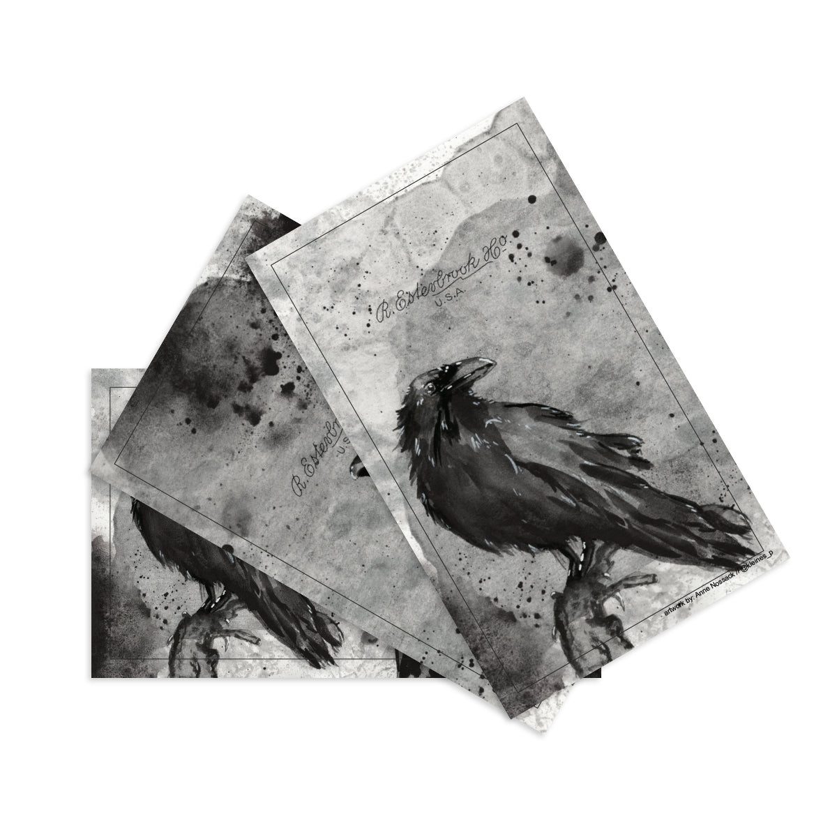 Raven-Themed Blotter Paper