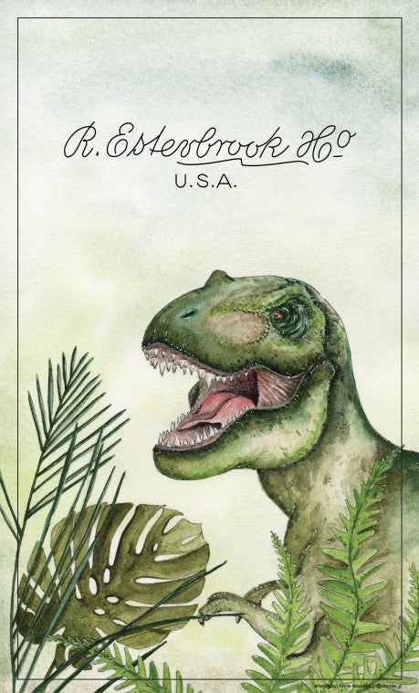 Jurassic-Themed Blotter Paper