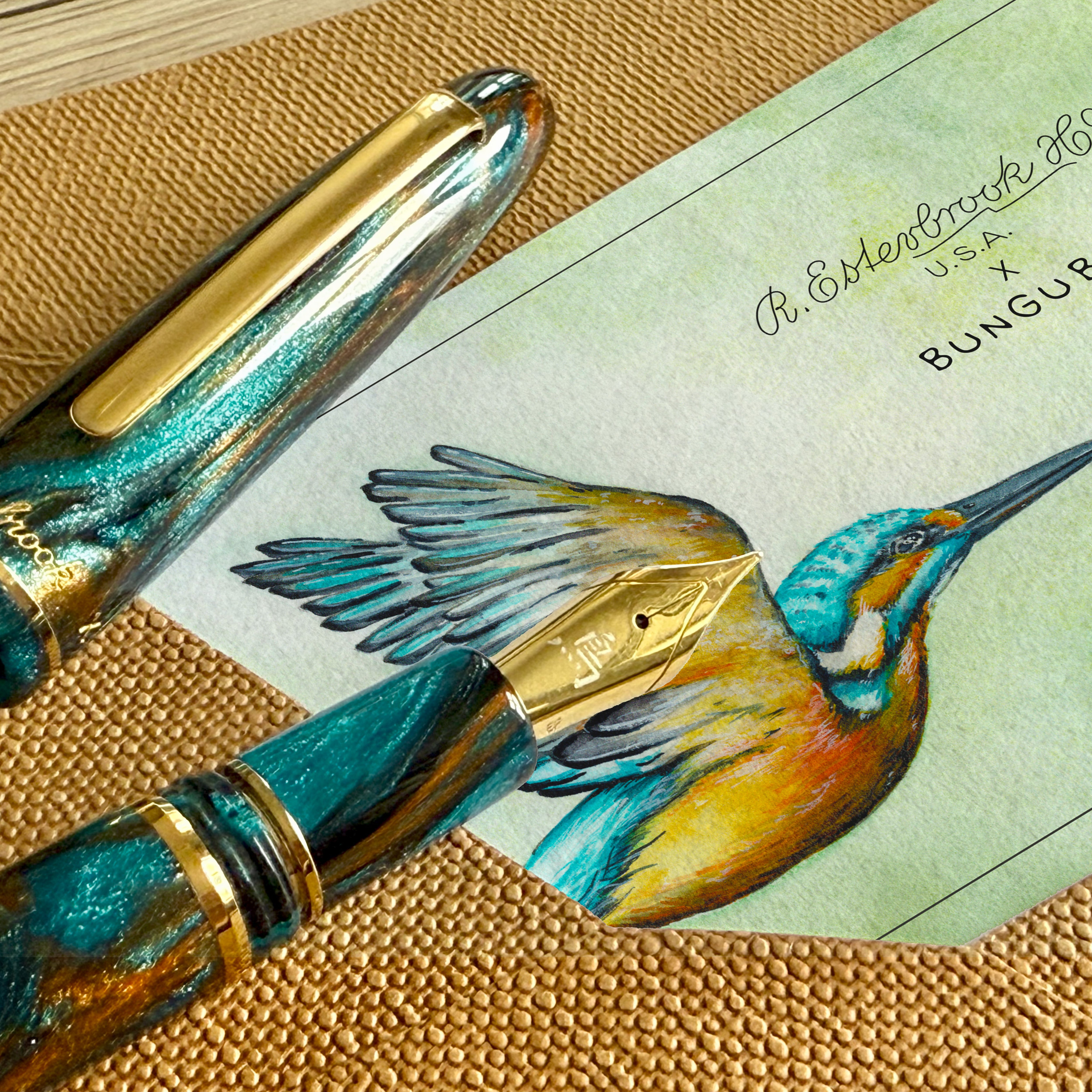 Esterbrook x BUNGUBOX Kingfisher Edition Estie