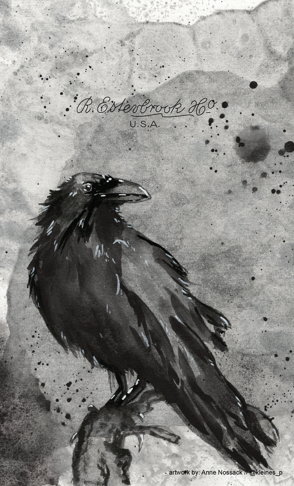Raven-Themed Blotter Paper