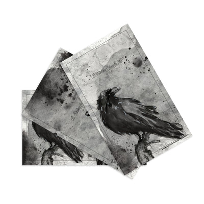 Raven-Themed Blotter Paper