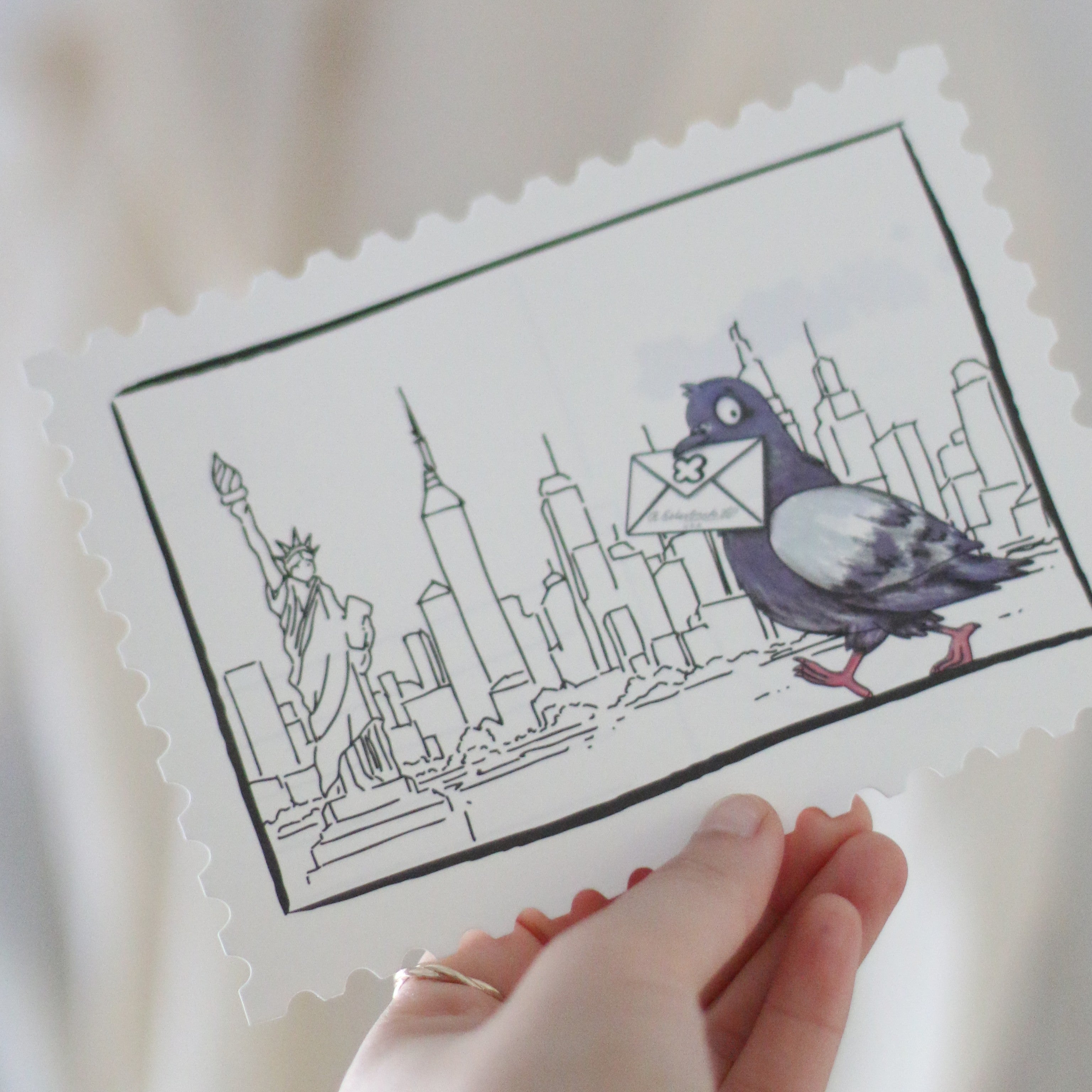 Pigeon Poop Collection - Stamp