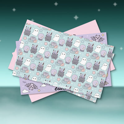 Pastel Halloween Blotter Paper
