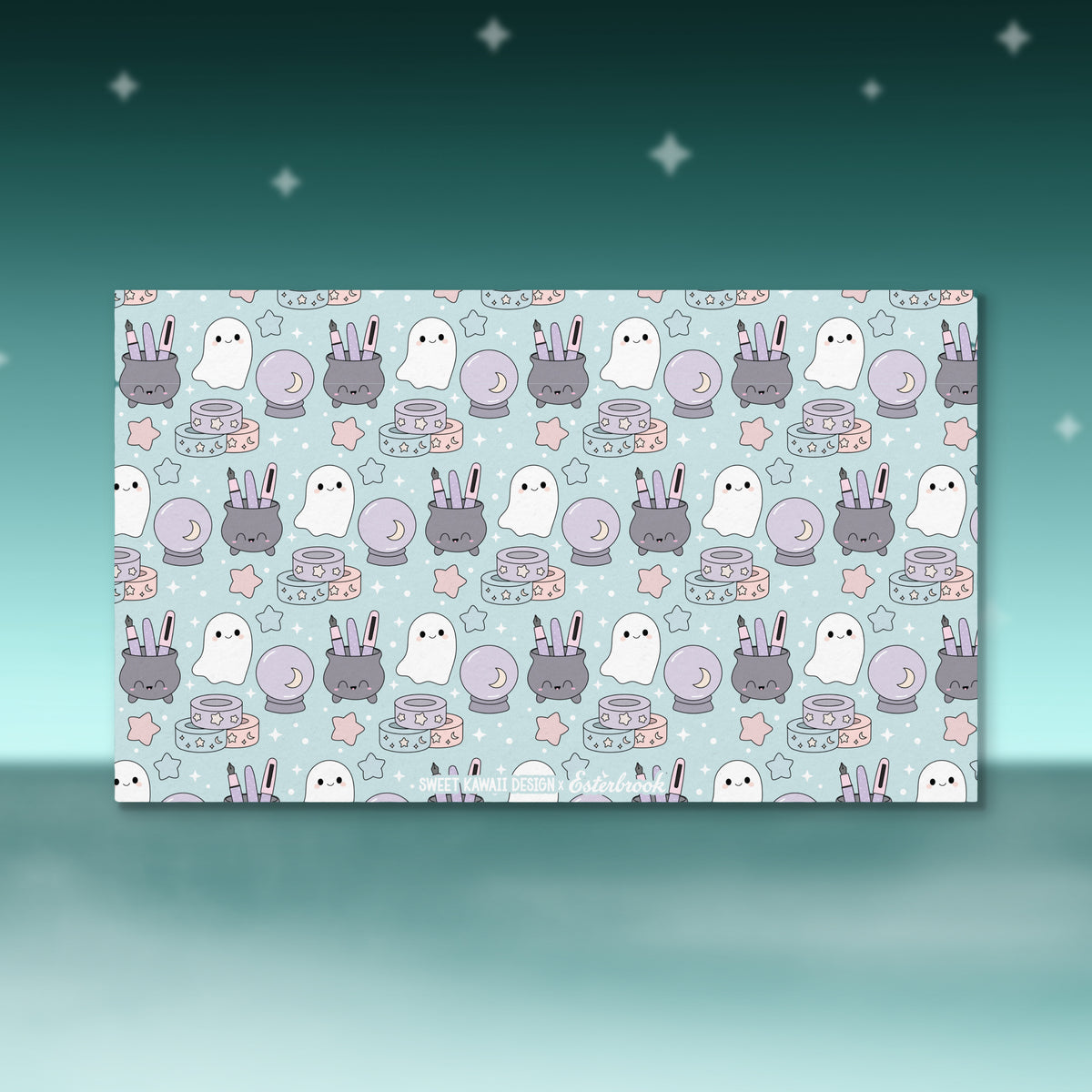 Pastel Halloween Blotter Paper