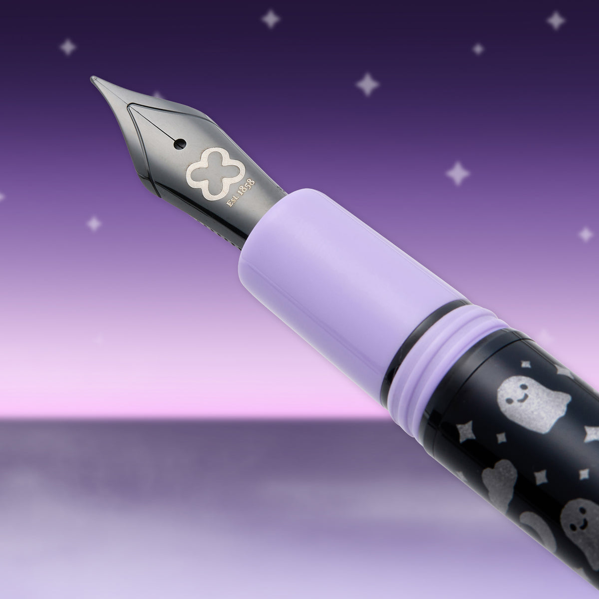 Esterbrook Estie Black Halloween Pastel with Bat