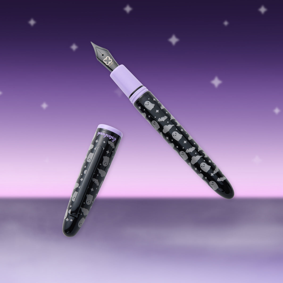 Esterbrook Estie Black Halloween Pastel with Bat