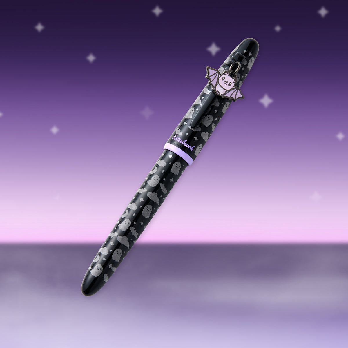 Esterbrook Estie Black Halloween Pastel with Bat