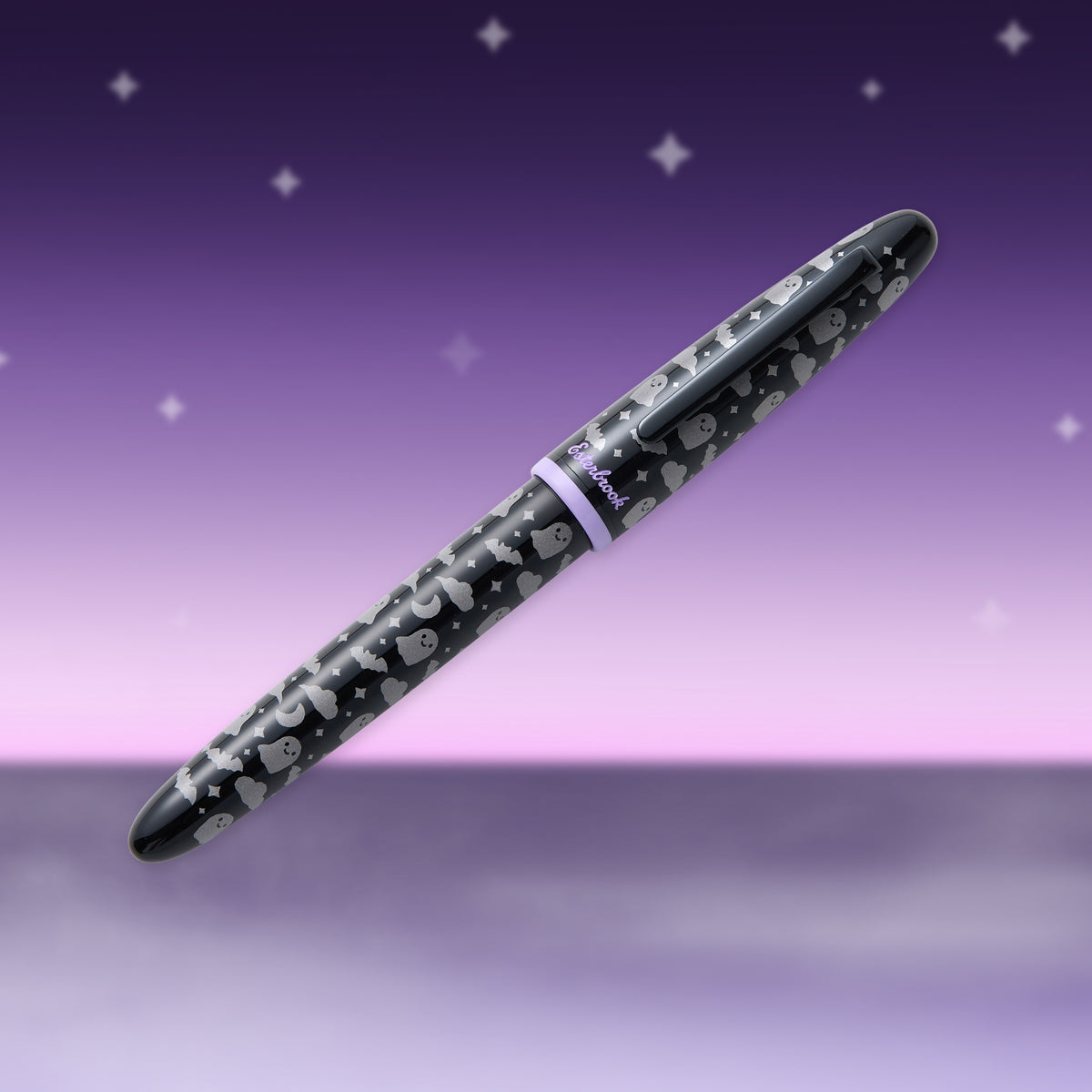 Esterbrook Estie Black Halloween Pastel with Bat