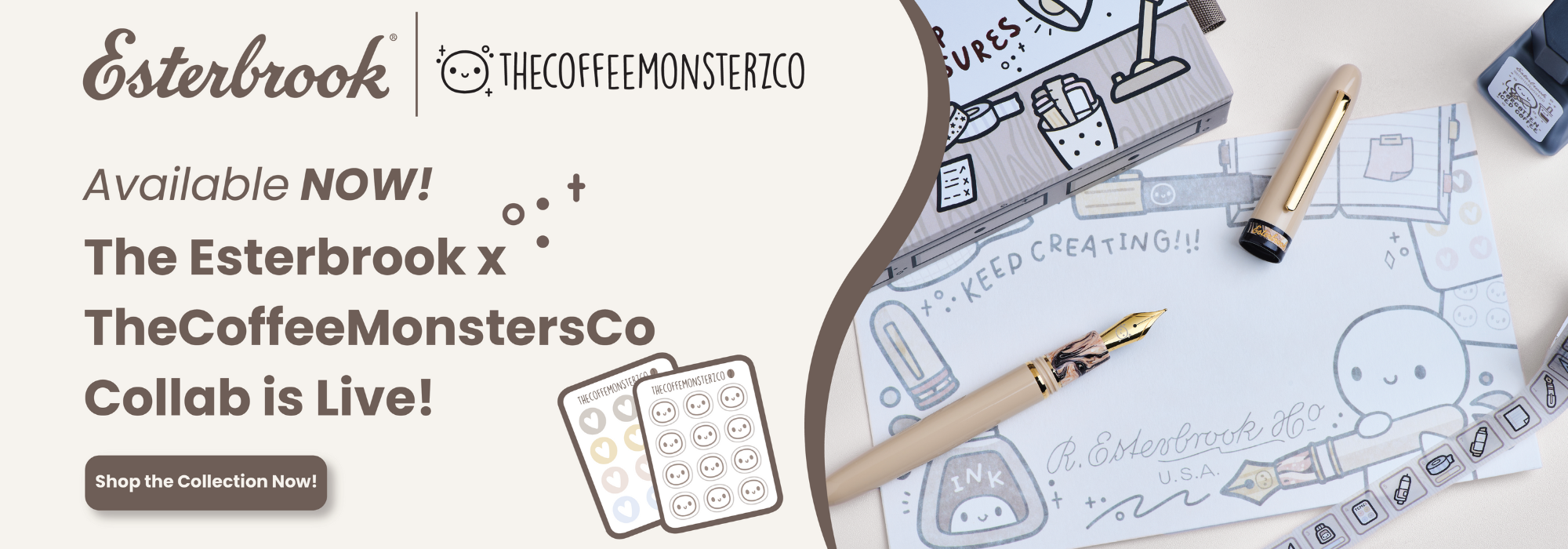 The CoffeeMonsterzCo x Esterbrook Pens
