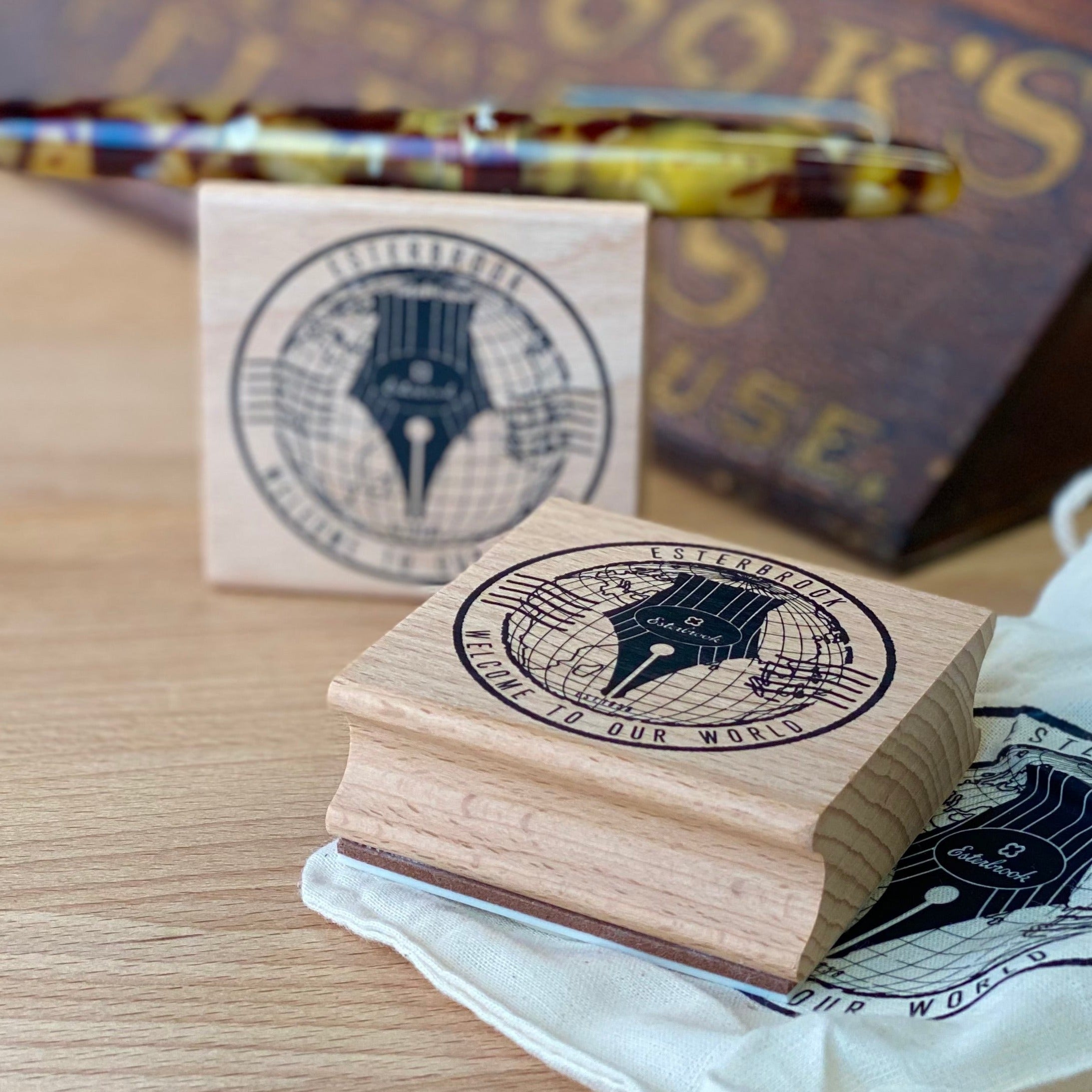 Passport Stamp & Pen Holder